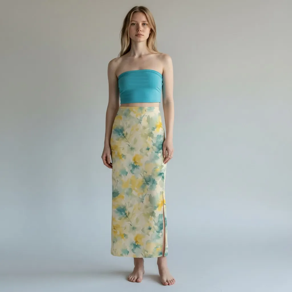 Women Pencil Skirt - Watercolor — Draft Houses